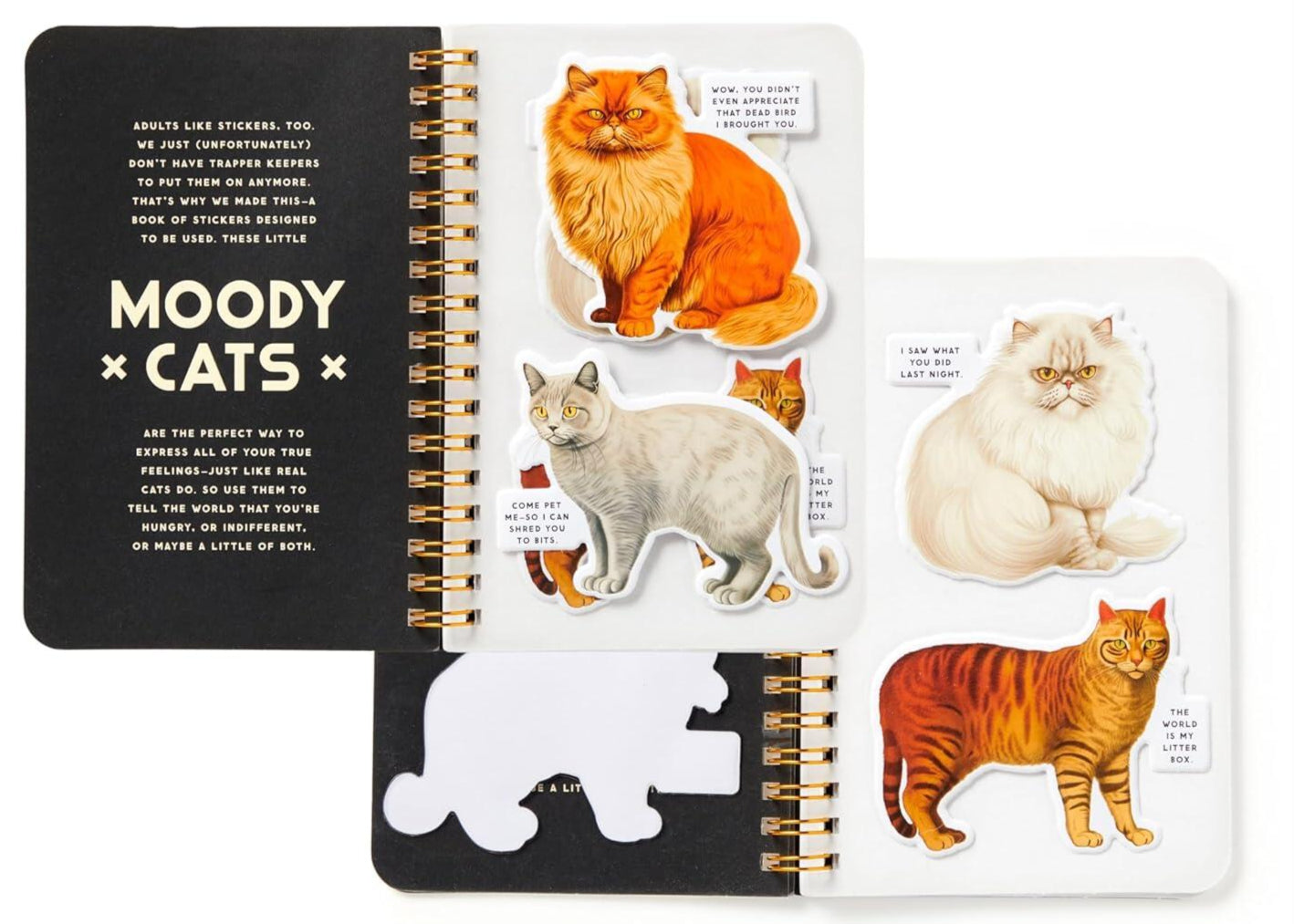 Moody Cats klistermærkebog